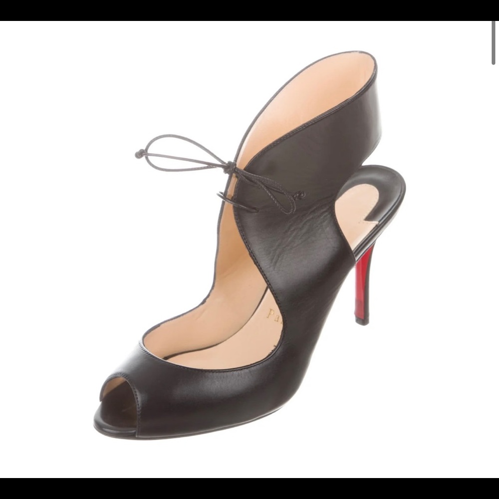 Black leather Christian Louboutin sz 7